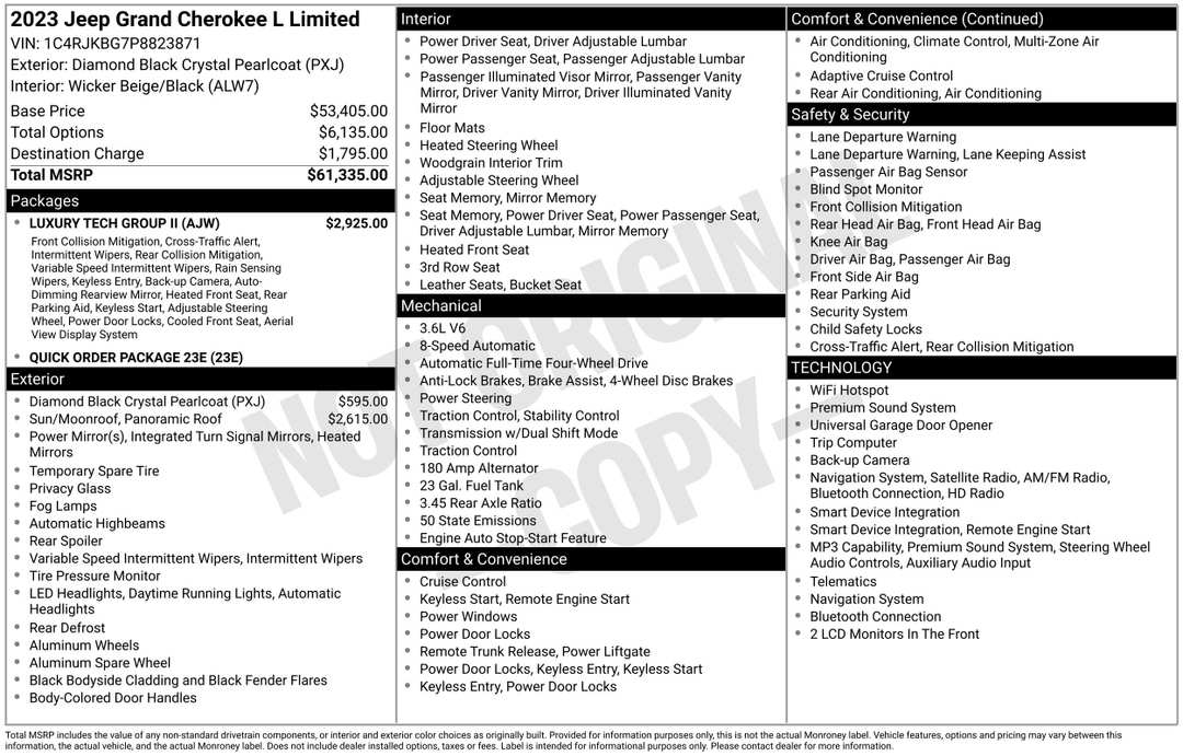 2023 Jeep Grand Cherokee L Limited - Image 2