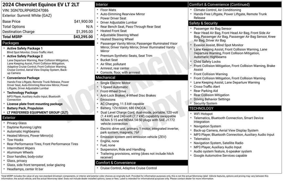 2024 Chevrolet Equinox Ev LT - Image 2