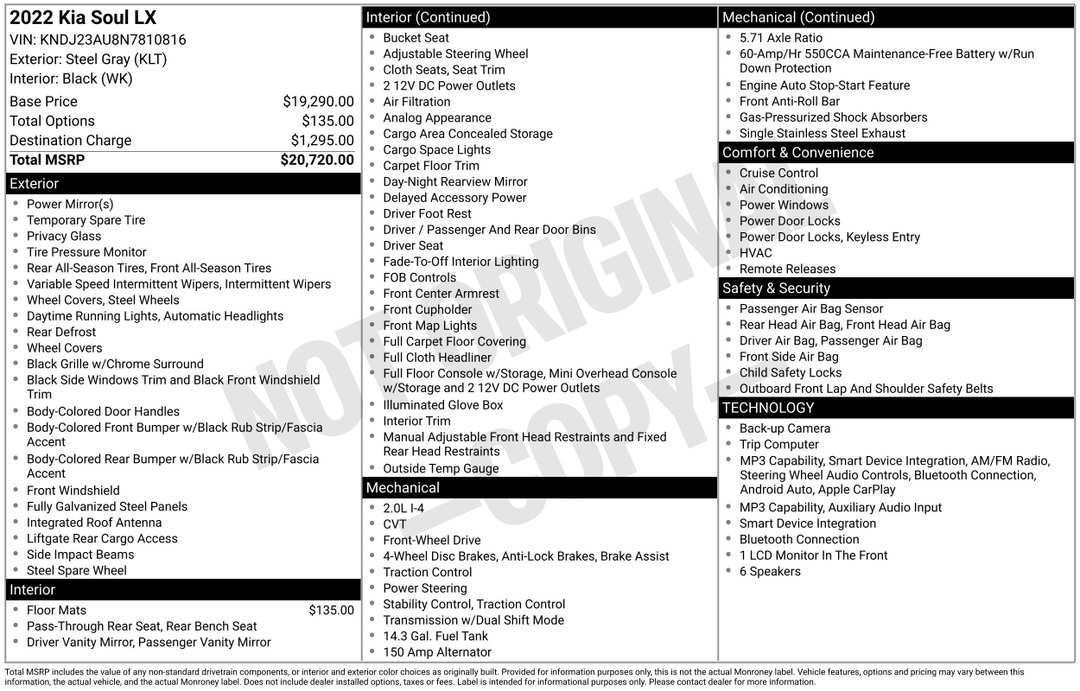 2022 Kia Soul LX - Image 2
