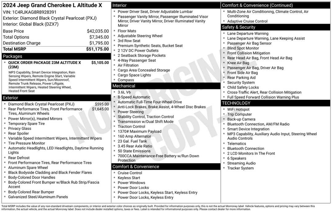 2024 Jeep Grand Cherokee L Altitude X - Image 3