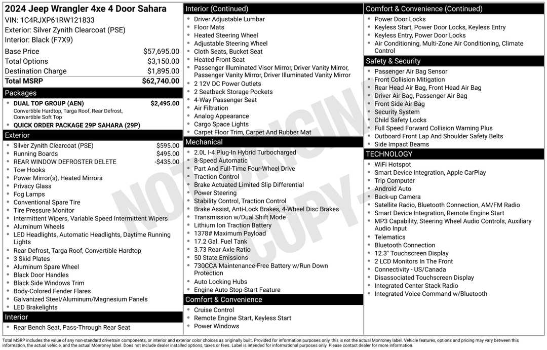 2024 Jeep Wrangler Sahara 4xe - Image 3