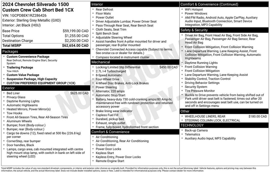2024 Chevrolet Silverado 1500 Custom - Image 2