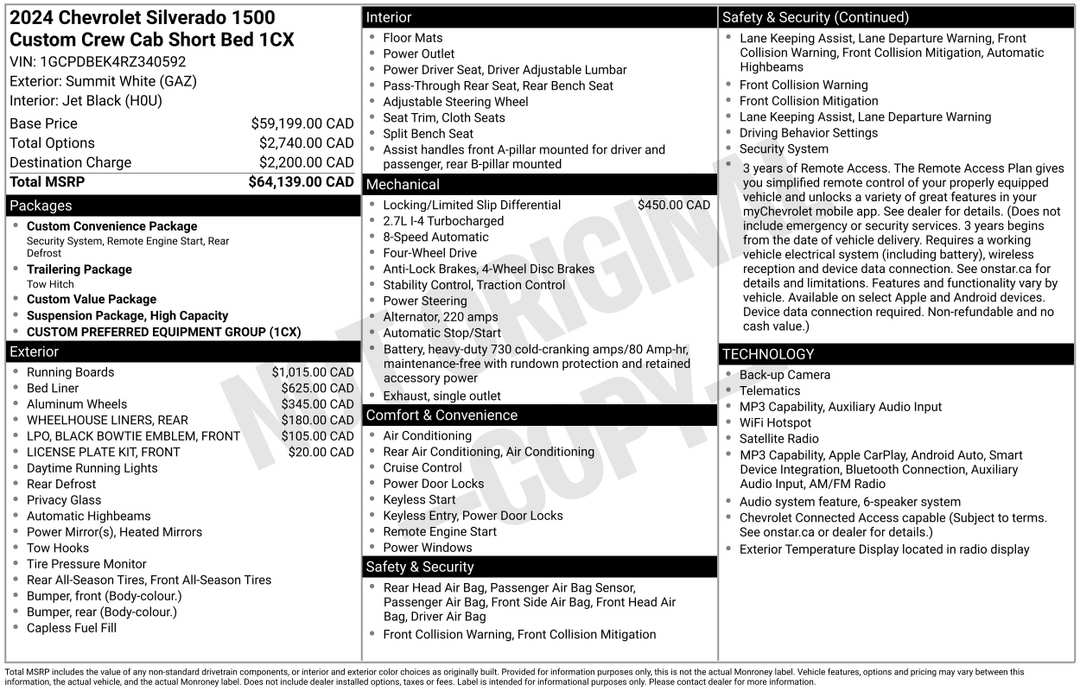 2024 Chevrolet Silverado 1500 Custom - Image 2