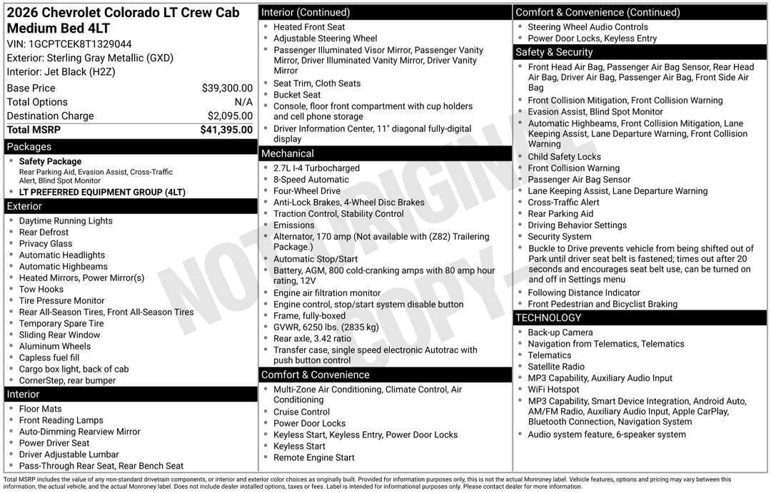 2026 Chevrolet Colorado LT - Image 3