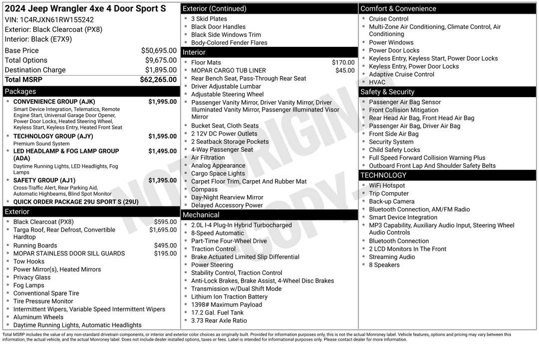 2024 Jeep Wrangler Sport S 4xe - Image 2