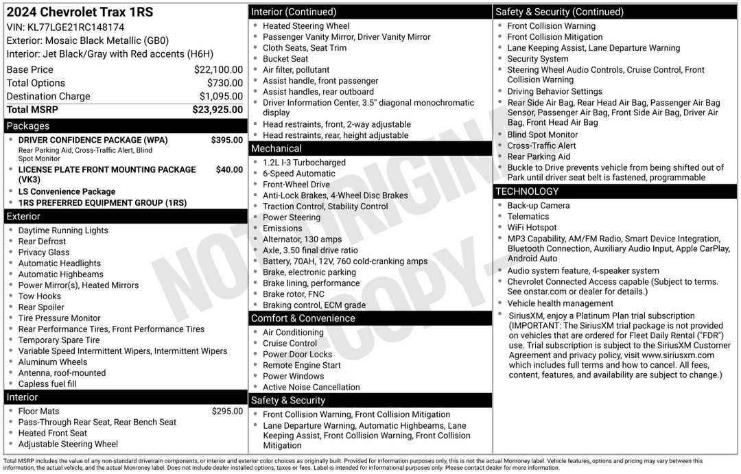 2024 Chevrolet Trax 1RS - Image 3