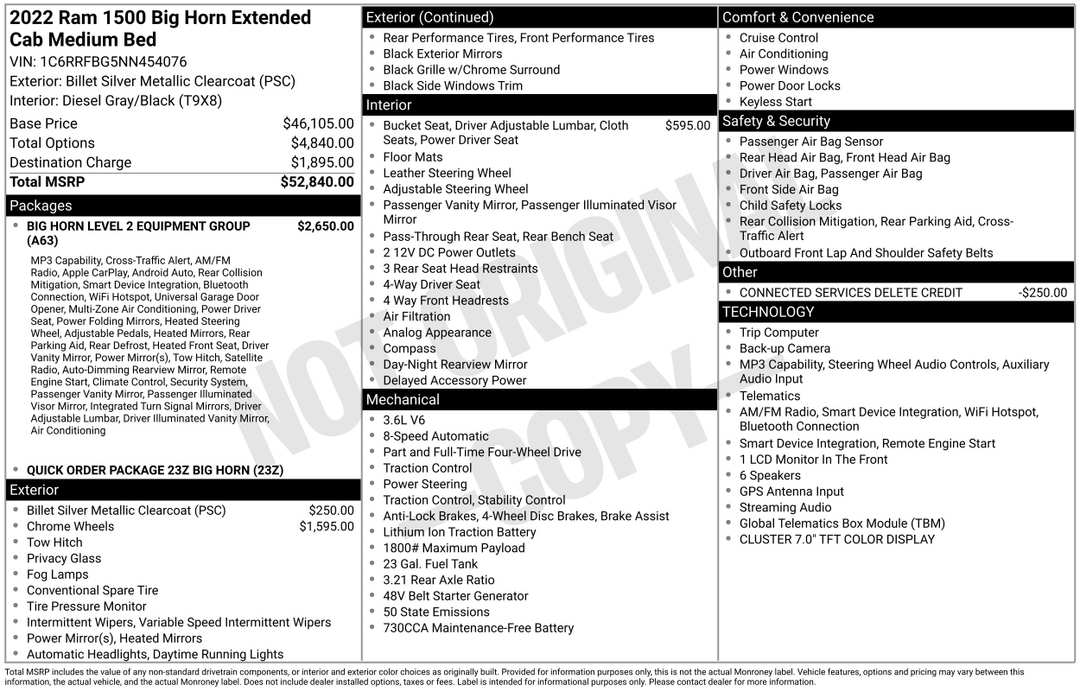 2022 Ram 1500 Big Horn/Lone Star - Image 3