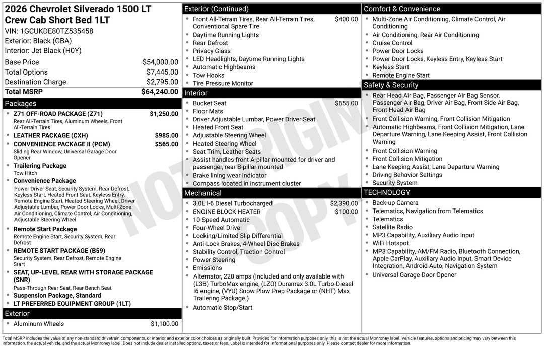 2026 Chevrolet Silverado 1500 LT - Image 3