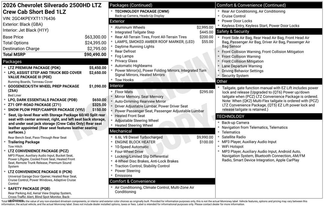 2026 Chevrolet Silverado 2500Hd LTZ - Image 3