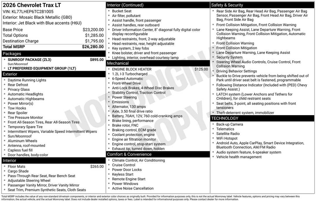 2026 Chevrolet Trax LT - Image 3