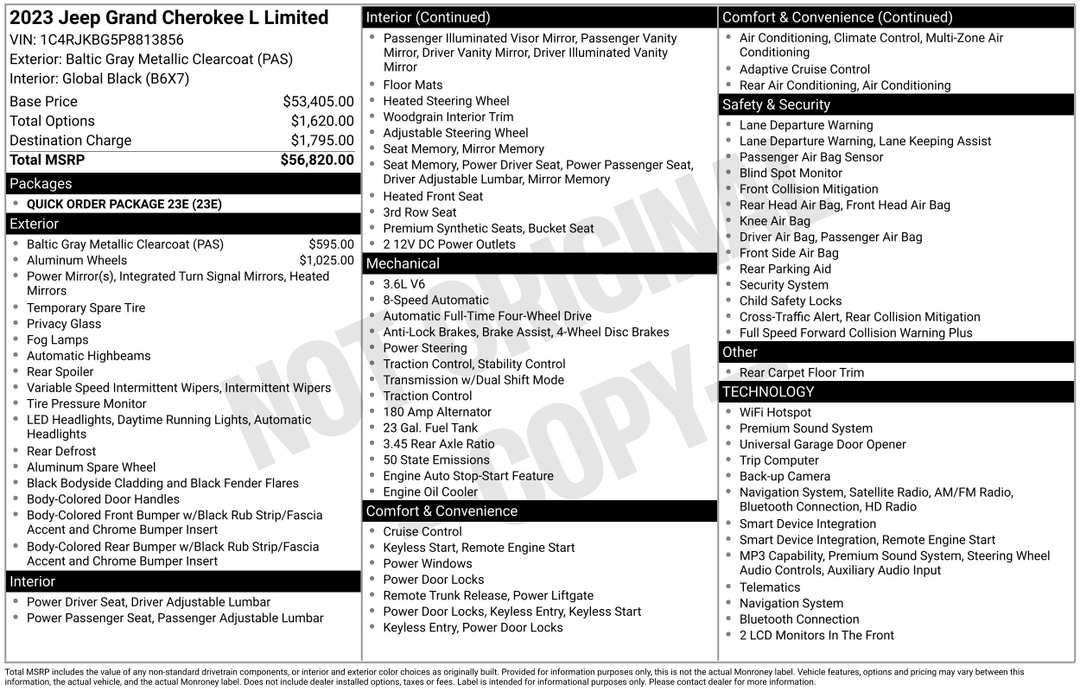 2023 Jeep Grand Cherokee L Limited - Image 2