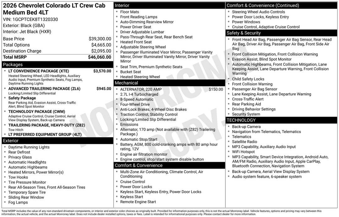 2026 Chevrolet Colorado LT - Image 3