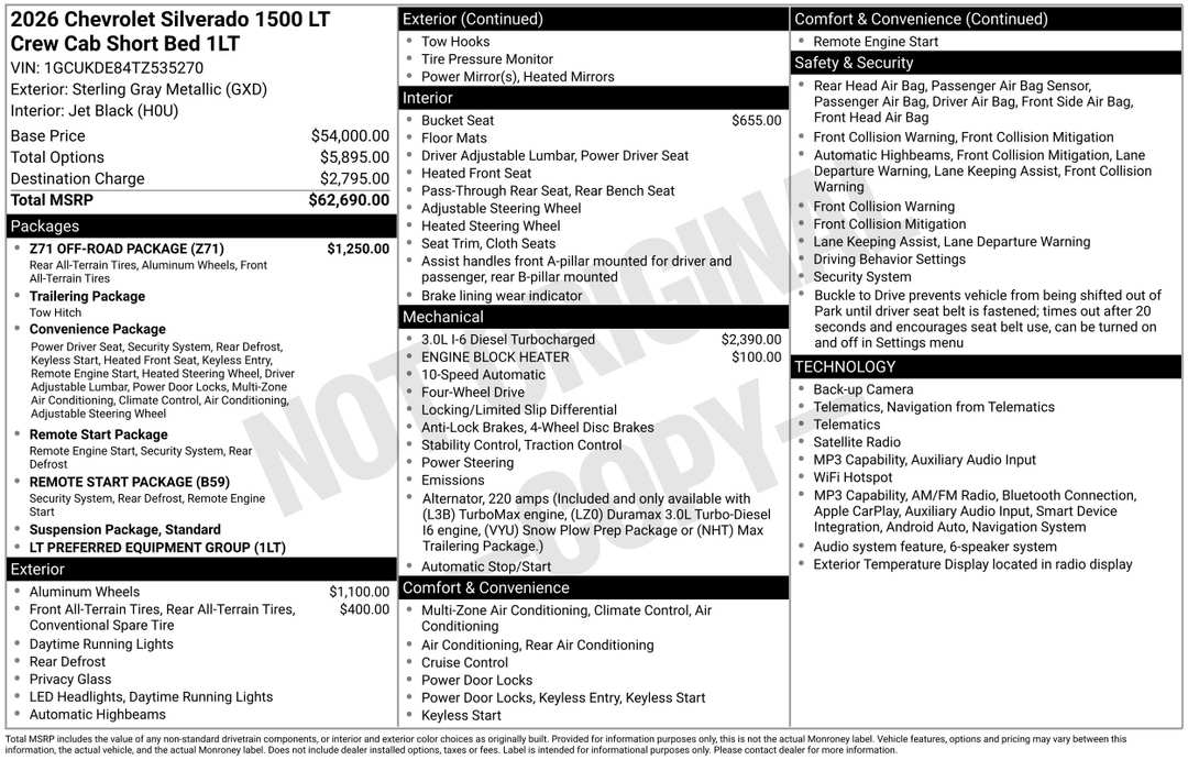 2026 Chevrolet Silverado 1500 LT - Image 3