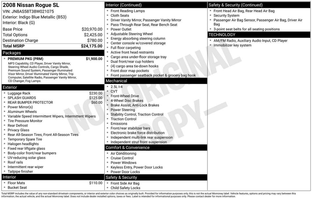 2008 Nissan Rogue SL - Image 3
