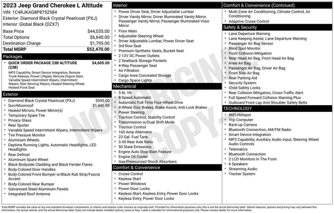 2023 Jeep Grand Cherokee L Altitude - Image 2