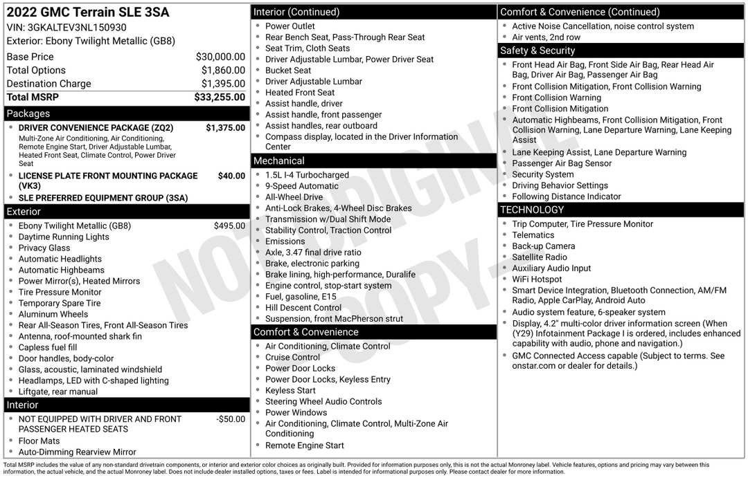 2022 GMC Terrain SLE - Image 2