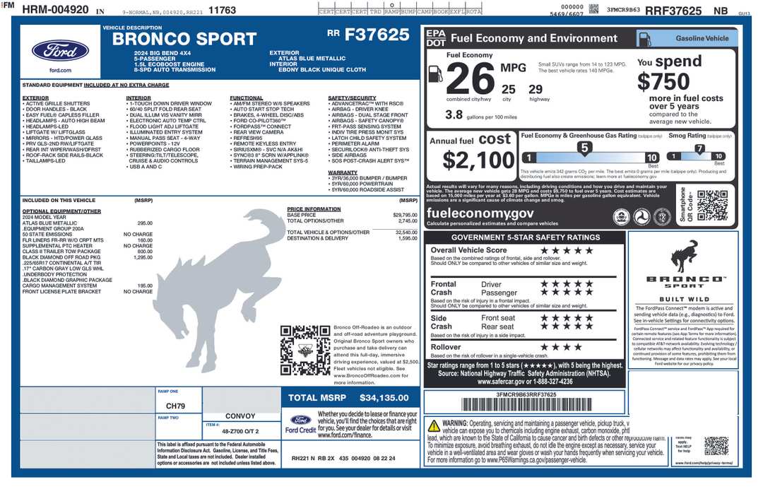 2024 Ford Bronco Sport Big Bend - Image 2