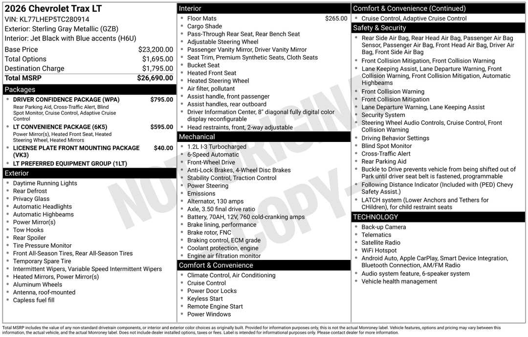 2026 Chevrolet Trax LT - Image 3