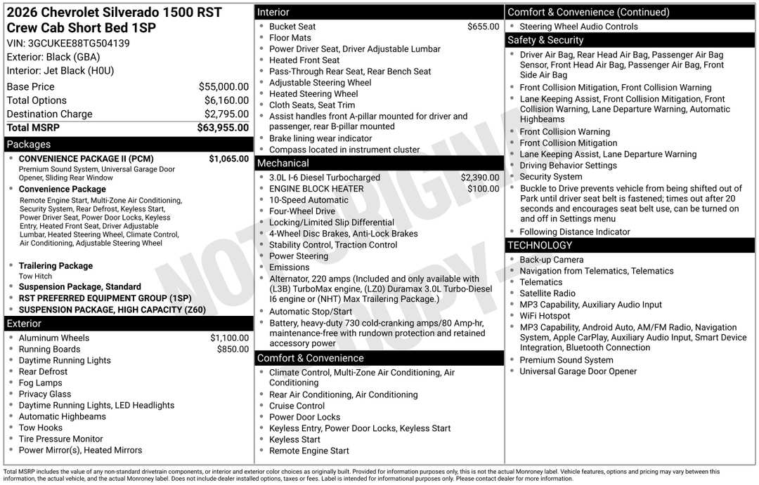 2026 Chevrolet Silverado 1500 RST - Image 3