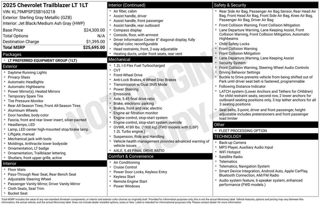 2025 Chevrolet Trailblazer LT - Image 2