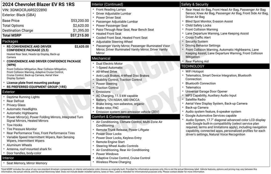 2024 Chevrolet Blazer Ev RS - Image 2