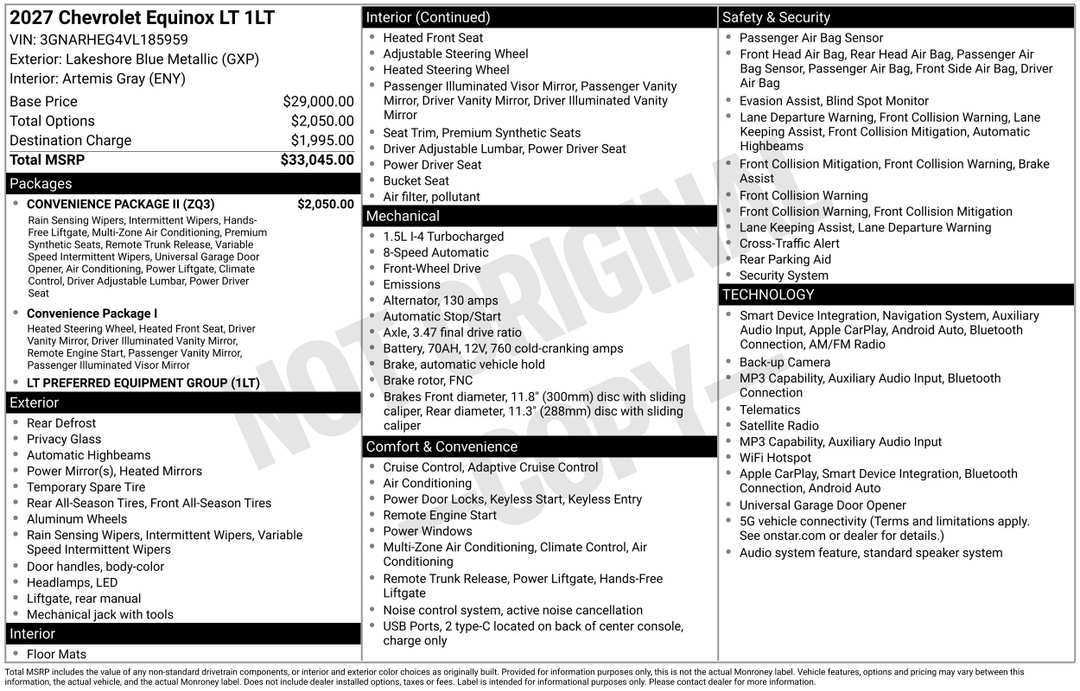 2027 Chevrolet Equinox LT - Image 3