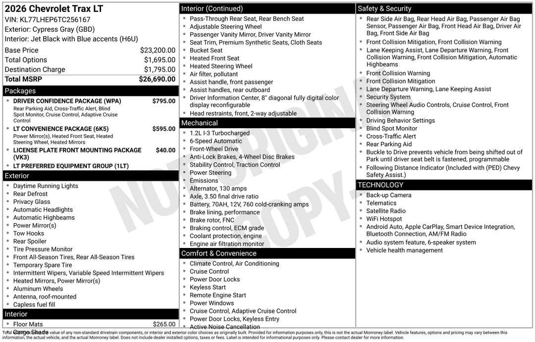 2026 Chevrolet Trax LT - Image 3
