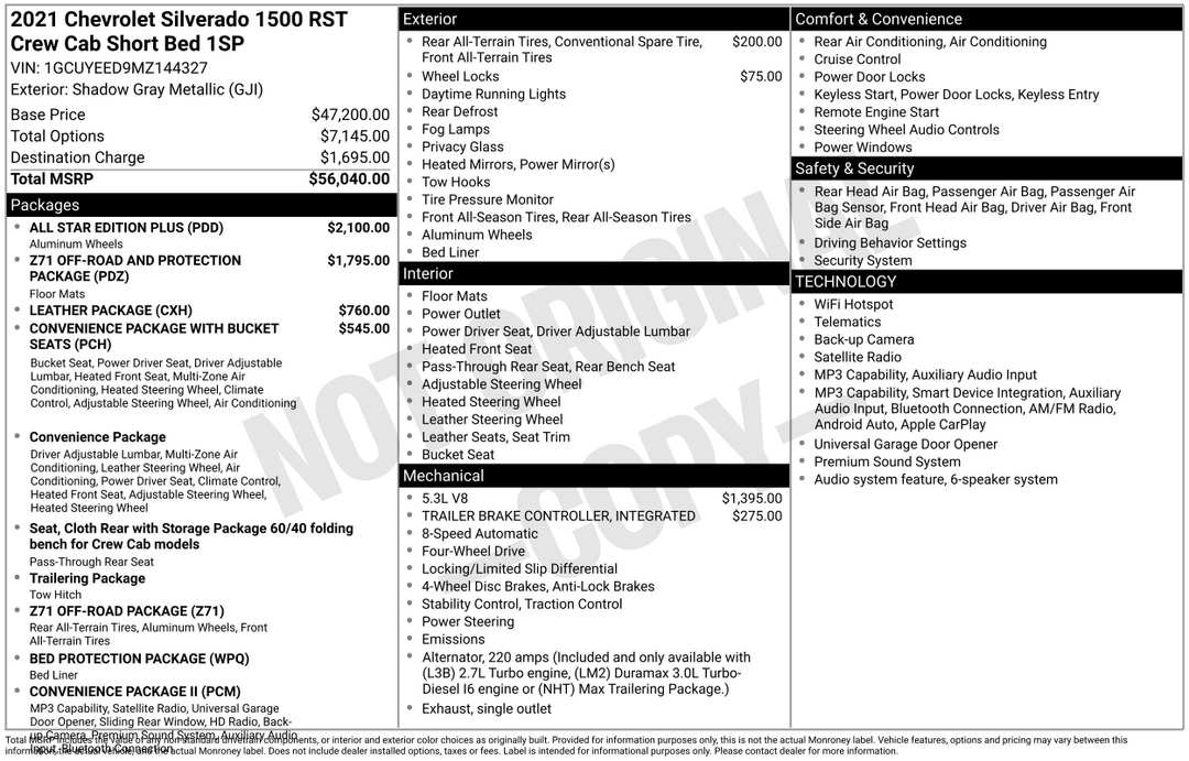2021 Chevrolet Silverado 1500 RST - Image 2