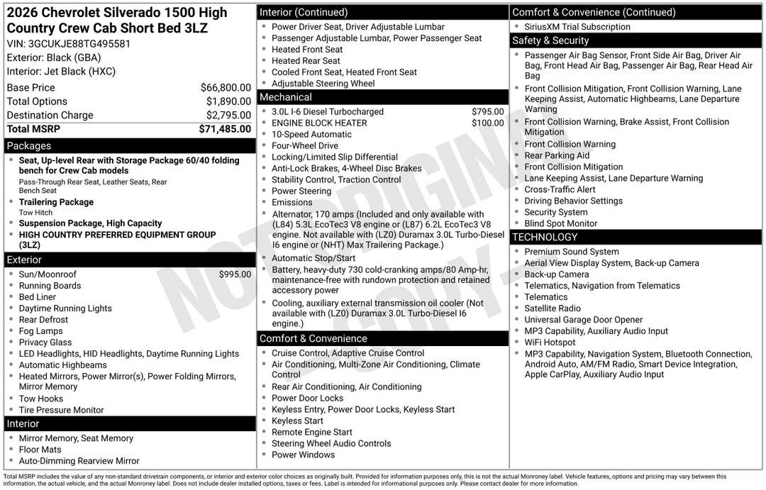 2026 Chevrolet Silverado 1500 High Country - Image 3