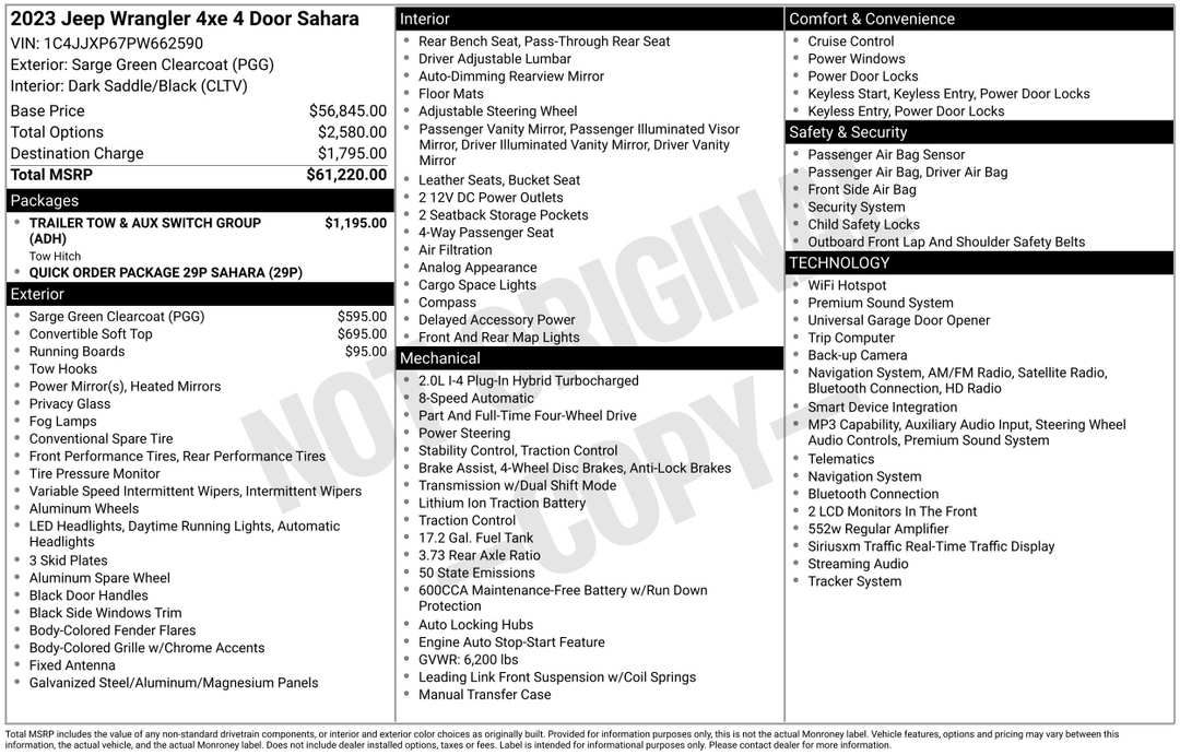 2023 Jeep Wrangler Sahara 4xe - Image 2
