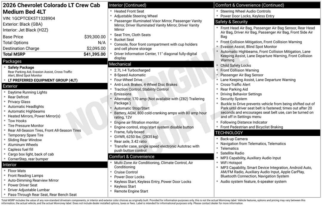2026 Chevrolet Colorado LT - Image 3