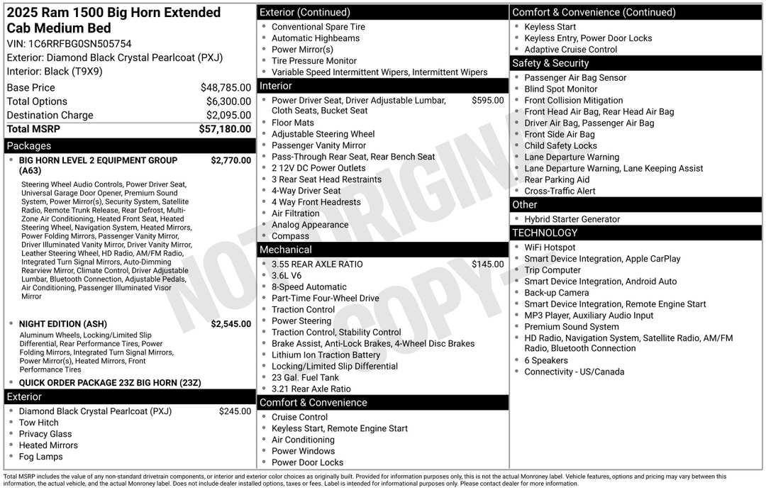 2025 Ram 1500 Big Horn/Lone Star - Image 2
