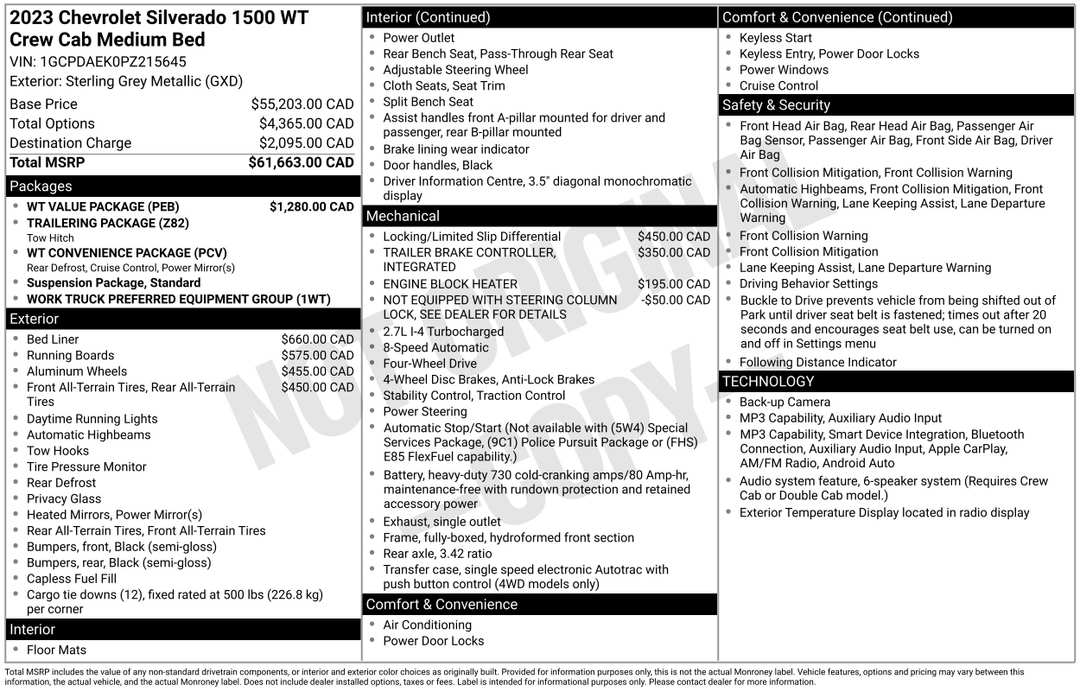 2023 Chevrolet Silverado 1500 WT - Image 2