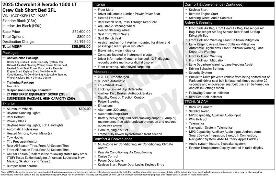 2025 Chevrolet Silverado 1500 LT - Image 2