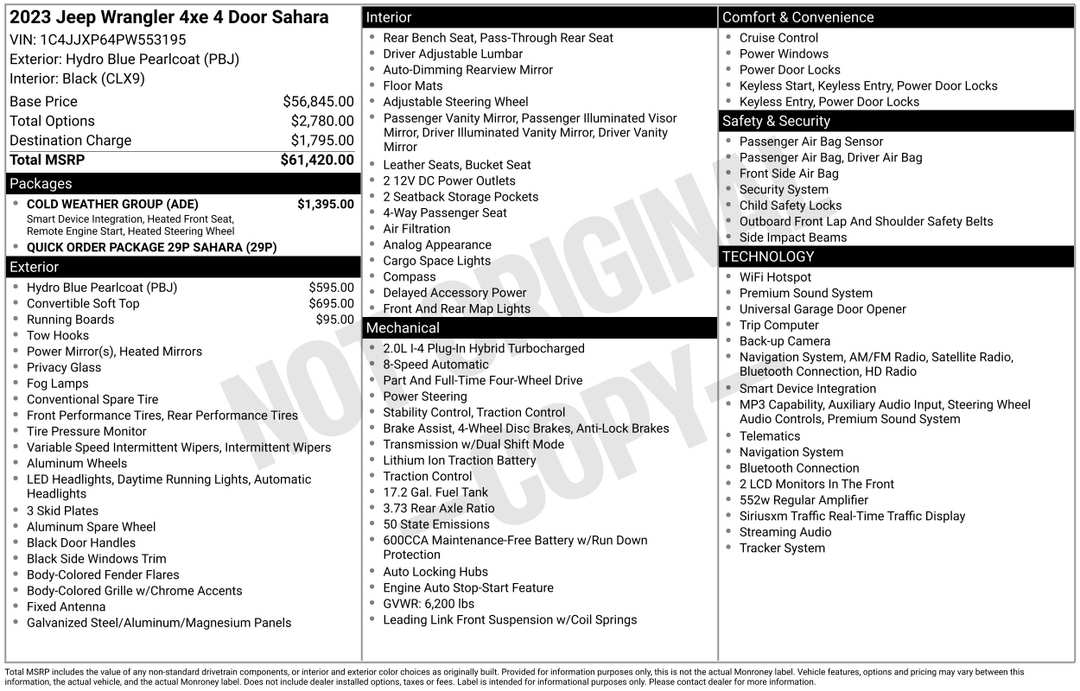 2023 Jeep Wrangler Sahara 4xe - Image 2