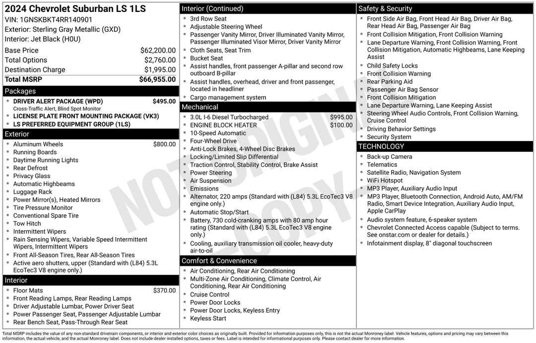 2024 Chevrolet Suburban LS - Image 2