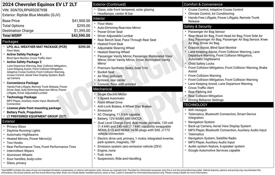2024 Chevrolet Equinox Ev LT - Image 2