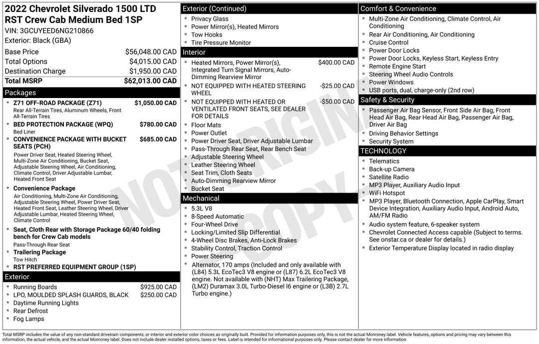 2022 Chevrolet Silverado 1500 Ltd RST - Image 2