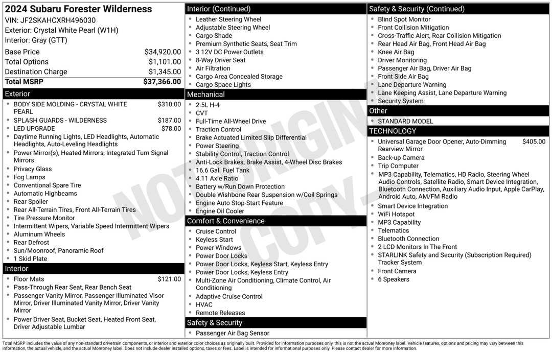 2024 Subaru Forester Wilderness - Image 2