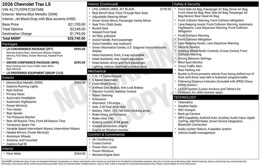 2026 Chevrolet Trax LS - Image 3