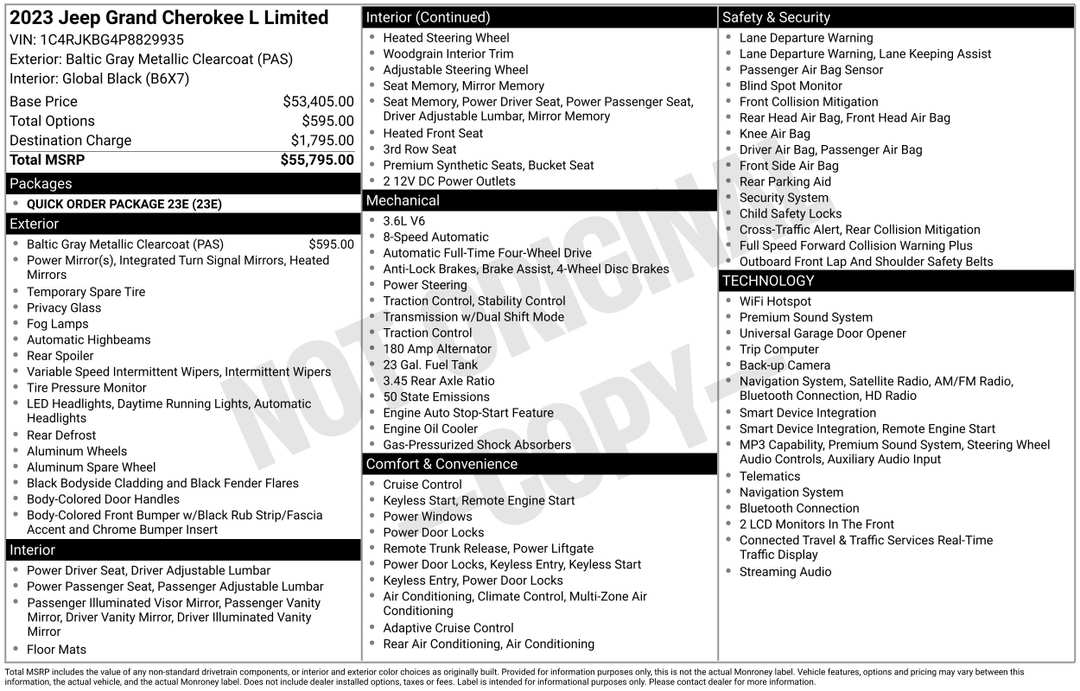 2023 Jeep Grand Cherokee L Limited - Image 2