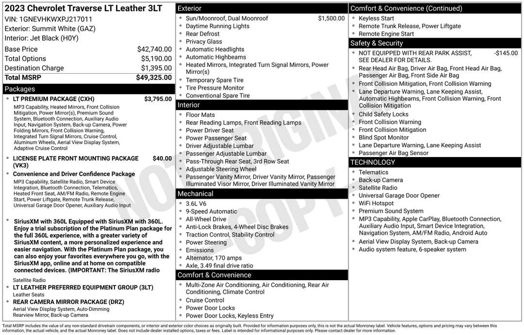 2023 Chevrolet Traverse LT Leather - Image 2