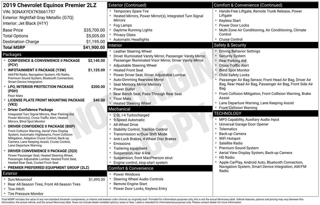 2019 Chevrolet Equinox Premier - Image 2