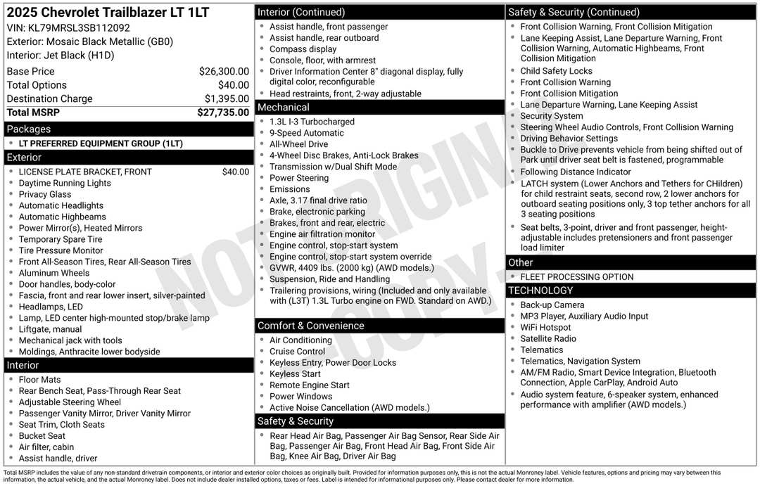 2025 Chevrolet Trailblazer LT - Image 2