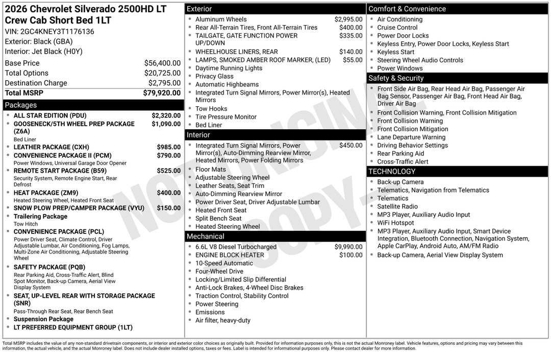 2026 Chevrolet Silverado 2500Hd LT - Image 3