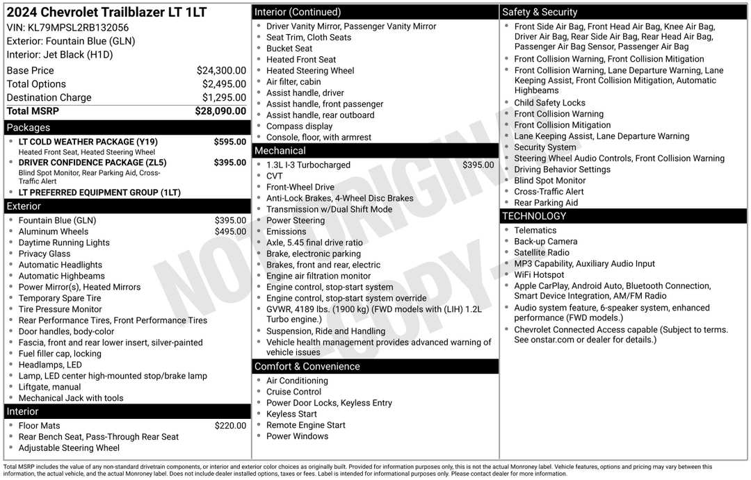 2024 Chevrolet Trailblazer LT - Image 2