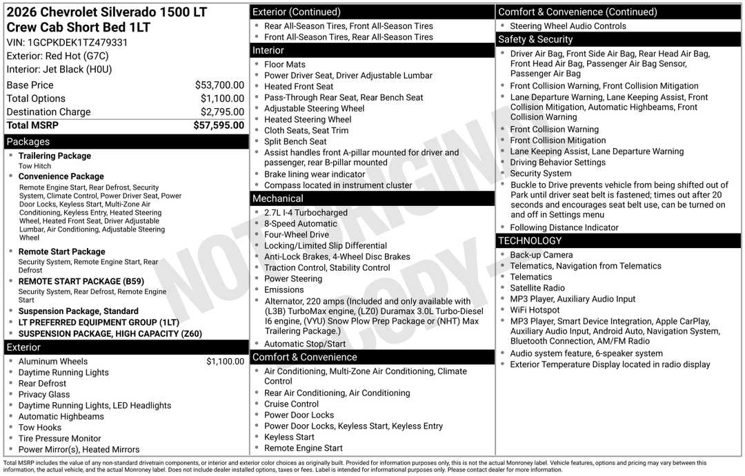 2026 Chevrolet Silverado 1500 LT - Image 3