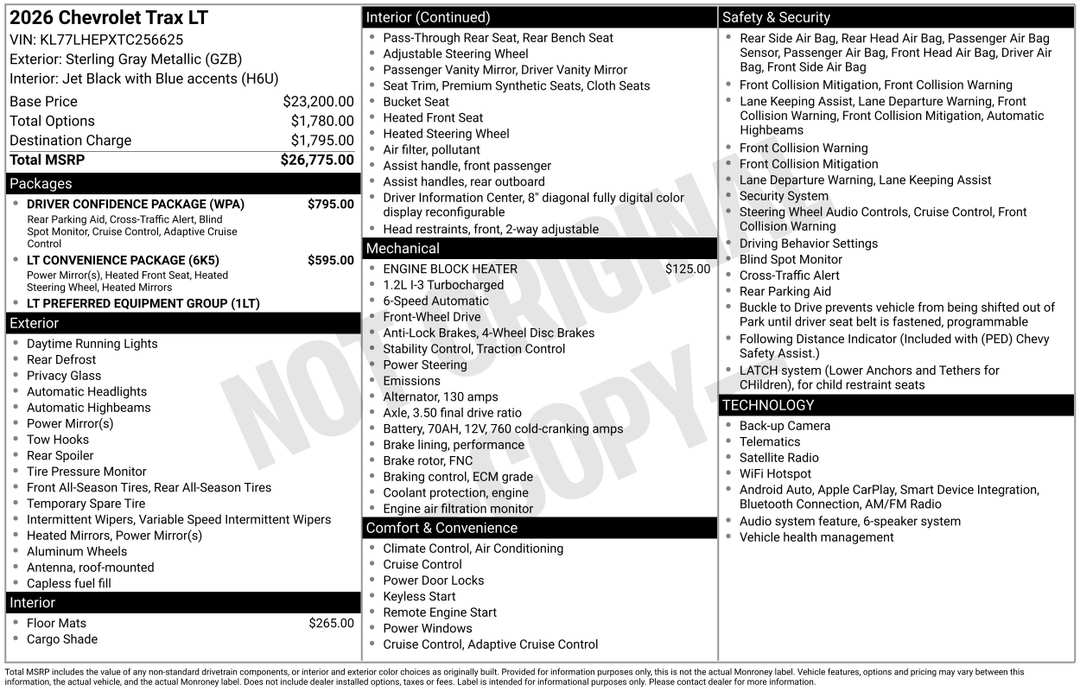 2026 Chevrolet Trax LT - Image 3