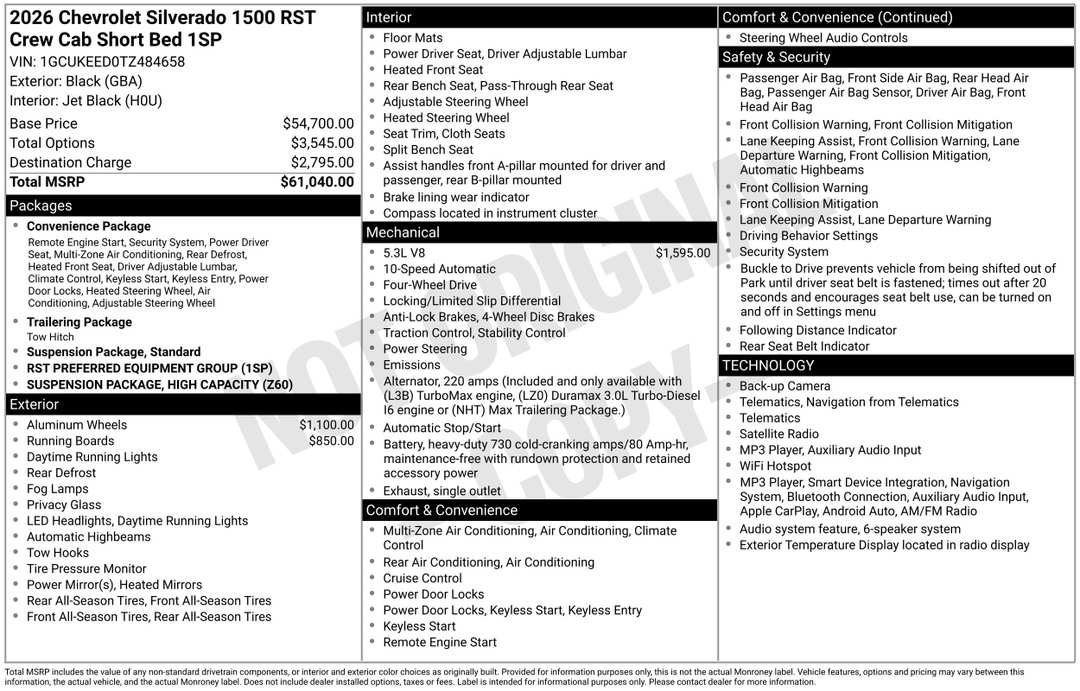 2026 Chevrolet Silverado 1500 RST - Image 3