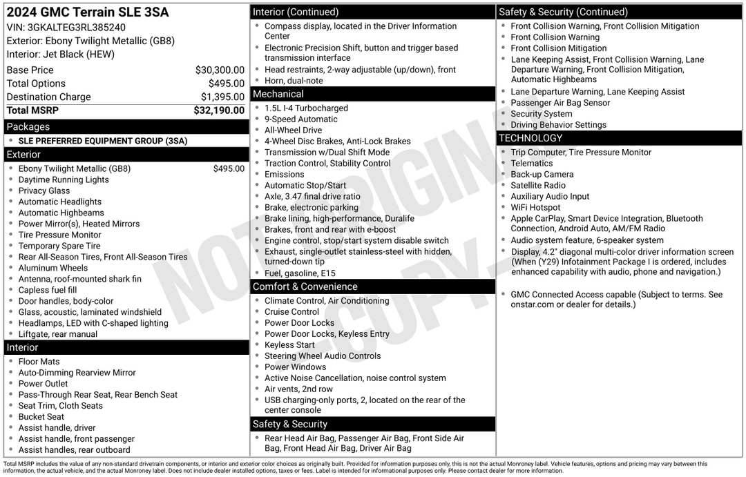 2024 GMC Terrain SLE - Image 2
